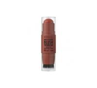 Rimmel London Multi-Tasker Blush'N'Brush Stick, colore modulabile, resistente all'acqua, pennello integrato, scorre facilmente, 8g, 350 ROASED PEACH