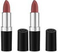 Rimmel Rosetto Lasting Finish Bullets, Lunga Durata, Finish Satinato, 4g, 280 Mauve Quartz (Confezione da 2)