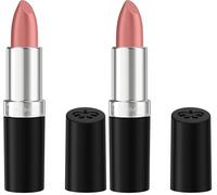 Rimmel Rosetto Lasting Finish Bullets, Lunga Durata, Finish Satinato, 4g, 290 Sunset Rose (Confezione da 2)