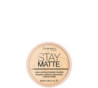 Rimmel London Stay Matte cipria compatta a lunga tenuta 14 g tonalità 001 Transparent donna