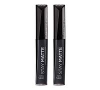 Rimmel Stay Matte Liquid Lip Color Pitch Black 0.21 Fl Oz Pack of 2