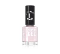 Rimmel Super Gel, 105 Pink Glazed, Smalto a lunga tenuta, Finish glassato, Applicazione facile, Manicure effetto gel, Resistente alle scheggiature, Formula clean, 12 ml
