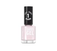 Rimmel Super Gel, 105 Pink Glazed, Smalto a lunga tenuta, Finish glassato, Applicazione facile, Manicure effetto gel, Resistente alle scheggiature, Formula clean, 12 ml