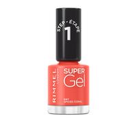 Rimmel London Super Gel STEP1 smalto per unghie in gel 12 ml tonalità 047 Spiced Coral