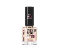 Rimmel Wonder'bond Care+Color Smalto, 004 What to Wear, Rigenera le unghie, Con Biotina e Cheratina Vegana, Modulabile, 12 ml