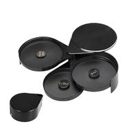 Rimmers for Drinks - Black Seasoning Box Margarita Salt Dish | Drink Rimmer Tray, Cocktail Rim, Bar Glass Rimmer, Bartender Tools for Cocktails
