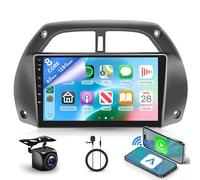 Rimoody 6G+128G 8 Core Android 15 Autoradio per Toyota RAV4 2001-2006, 9 Pollici Touchscreen Autoradio Senza Fili Carplay Android Auto GPS FM/RDS/EQ Mirror Link Bluetooth WiFi Telecamera Posteriore