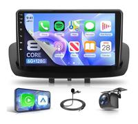 Rimoody 6G+128G 8 Core Android Autoradio per Renault Megane 3 2009-2014 Carplay Android Auto Senza Fili, 9" Schermo Bluetooth FM/RDS/EQ/DSP WiFi GPS Panoramica a 360° Comandi al Volante Retrocamera