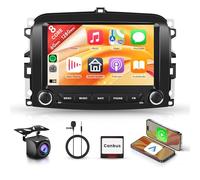 Rimoody 8 Core 6G+128G Autoradio Android per FIAT 500L 2013-2019, 7 Pollici Stereo FIAT 500L con Wireless Carplay Android Auto Mirror Link Bluetooth FM/RDS/DSP/SWC WiFi GPS Retrocamera
