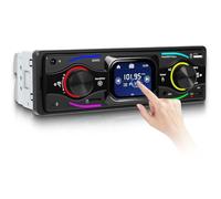 Rimoody Autoradio 1 Din Bluetooth MP3 Player con 2.17″ TFT Schermo Stéréo con Vivavoce Bluetooth FM Radio 7 Couleurs/EQ/USB/TF/Aux/RCA Car Radio 1 Din Ricevitore di Tipo C Autoradio Ricarica Rapida