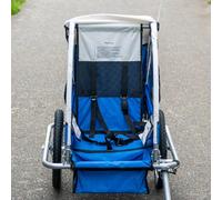 Rimorchio a 2 ruote per bambini Optimiz L60Xl40Xh56 Bleu