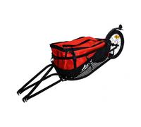 Rimorchio a ruota singola + ammortizzatore + borsa di fissaggio al mozzo della ruota Optimiz L155Xl42Xh28 Rouge 70 L