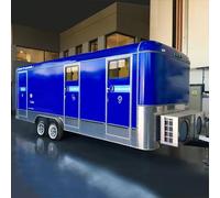 Rimorchio alimentare con cucina completa e refrigerazione in vendita, carrello mobile personalizzato per hot dog, per Street Vending, Catering o Food Truck Business