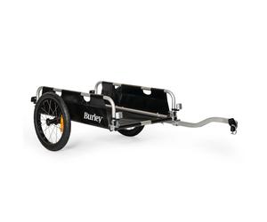 Rimorchio bici cargo pieghevole Flatbed Burley piattaforma aperta ( Nero )