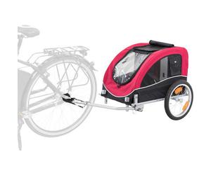Rimorchio bici per cani di peso inferiore a 22 kg - Trixie ( Nero/Rosso )