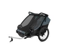 RIMORCHIO BICI THULE CHARIOT CAB DARK SLATE 2 POSTI TRASPORTO BAMBINI ACCESSORI