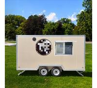 Rimorchio completamente attrezzato del camion dell'alimento da vendere, carrello di hot dog, cucina completa, refrigerazione e attrezzatura da cucina per il distributore o il catering sulle strade