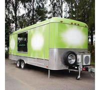 Rimorchio completamente attrezzato dell'alimento con la configurazione completa della cucina da vendere, carrello mobile su misura dell'hot dog, per la vendita di strada, i servizi di ristorazione e