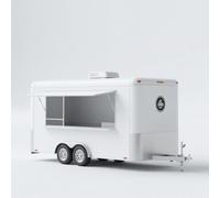Rimorchio completamente attrezzato dell'alimento da vendere, camion mobile dell'alimento per uso commerciale, ideale per le vendite di hot dog e snack