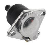 Rimorchio Connettore Plastica Spina Giocare 1pcs 24V Nero + Argento Ottone Perni