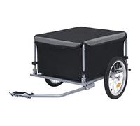 Rimorchio da carico for bici con vano di carico rimovibile e copertura resistente alle intemperie, Carrello portaoggetti for rimorchio da carico for bici con catarifrangenti for il trasporto di generi