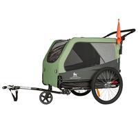 Rimorchio e passeggino per cani Cruvado di Knuffelwuff, comodo e sicuro per le uscite in bicicletta