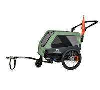 Rimorchio e passeggino per cani Cruvado S-M di Knuffelwuff, comodo e sicuro per le uscite in bicicletta