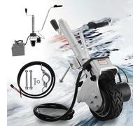 Rimorchio elettrico da 5000 libbre, rimorchio con ruote motorizzate da 350 W e 12 V, dispositivo di traino per rimorchi per impieghi gravosi per camper, barche, roulotte, altezza del morsetto regola