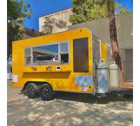 Rimorchio mobile del camion dell'alimento da vendere, rimorchio completamente attrezzato dell'alimento con la cucina, carretto del hot dog per