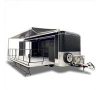 Rimorchio mobile del camion dell'alimento in vendita con la configurazione completa della cucina, carrello di hot dog, refrigerazione, attrezzatura completa di distribuzione per uso commerciale e