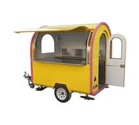 Rimorchio mobile della concessione con la cucina in vendita, camion dell'alimento di vendita di strada con il carrello dell'hot dog, il carrello della bevanda e l'installazione del ristorante, piccolo
