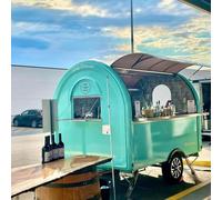 Rimorchio mobile dell'alimento dell'acciaio inossidabile, carretto di salumi, stazione del caffè, camion del gelato e camion dell'alimento