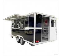 Rimorchio mobile per catering con cucina completa, efficiente mini rimorchio per catering, dotato di stufa a risparmio energetico avanzato e sistema di trattamento dei fumi, riducendo efficacemente il