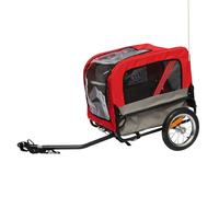 Rimorchio multiuso con ruote e fissaggio all'asse posteriore - per il trasporto di cani e bagagli - 2 aperture (anteriore+posteriore) + braccio extra P2R Maxi Noir