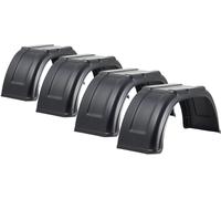 Rimorchio Parafanghi 25.4cm Largo Alko Plastica Abiti Ruota 20.5x8.00-10 (Set 4)