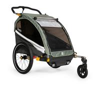Rimorchio per bambini Burley D Lite X Biplace Vert