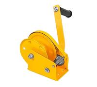 Rimorchio per barche manuale bidirezionale autobloccante con cavo da 30 m/98,4 piedi, 2425 libbre/1100 kg, per traino e sollevamento o carico di imbarcazioni, moto d'acqua (cavo da 1100 kg/2425 libb