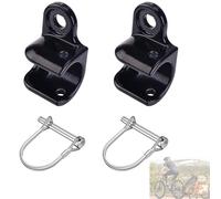 Rimorchio per bicicletta, 2 pezzi, gancio di traino per bicicletta, con perno di sicurezza, per rimorchi per cani, rimorchi per biciclette, rimorchi per carichi