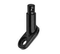 Rimorchio per bicicletta, gancio di traino per bicicletta, in ferro nero, portata 40 kg, design a doppio foro per rimorchio per bambini, rimorchio per animali domestici, camion e campeggio