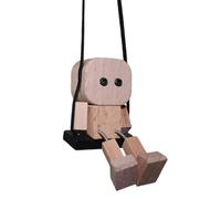 Rimorchio per specchietto retrovisore | Gamba di legno oscillante figure da uomo e ornamenti | Decorazione per specchietto retrovisore automobilistico | Per veicoli come camion, SUV, e minivan