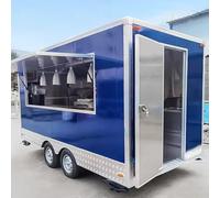 Rimorchio personalizzato dell'alimento, camion mobile dell'alimento con il carrello del caffè del gelato del rimorchio dell'alimento della concessione dell'attrezzatura della cucina commerciale per la