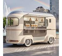 Rimorchio personalizzato dell'alimento con l'attrezzatura della cucina, Camion mobile multifunzionale dell'alimento della via da vendere, Rimorchio della concessione del gelato della caramella di