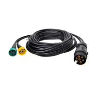 Rimorchio Set di Cavi Cablaggio 7 Pin 5 Metro 2x Bajonettverbinder per Rimorchio