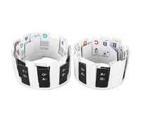 Rimovibile 88 Chiave Piano Tastiera Nota Etichette Colorful Notes Guide Adesivi per bambini Apprendimento per bambini Materiale Pvc Multipopo