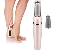 Rimozione calli elettrico con 2 teste a rullo, strumento di rimozione calli elettrico ricaricabile per un'esperienza di pedicure a casa termale - rimuove la pelle secca per piedi più lisci