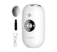 Rimozione calli, pialla elettrico a batteria con testa di macinazione per la cura dei piedi, impugnatura abrasiva ricaricabile impermeabile con raschietto per la pelle secca, dispositivo per pedicure