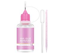 Rimozione colla per unghie, detergente per colla per manicure, contenuto 30 ml, agente di rimozione FakeNail, solvente per unghie, soluzione per la cura di bellezza, per casa, salone, matrimoni, feste