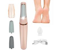 Rimozione dei Calli Elettrico, Pedicure Elettrico Professionale, Ricaricabile Pedicure per Lima del Piede, con 2 Rullo Ricambio, 2 Velocità e Luci a LED, Rimuove la Pelle Secca