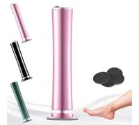 Rimozione dei calli per la casa, efficace rimozione della pelle morta e screpolata, con 60 tamponi abrasivi di ricambio (rosa)