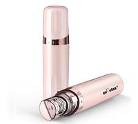 Rimozione dei peli del viso da donna, a batteria, per viso, braccia, luce LED, epilatore per il viso, da donna, placcato oro 18 carati, per tutte le età